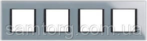 Рамка 4-місна Unica Class (матове скло) MGU68.008.7C3, фото 1