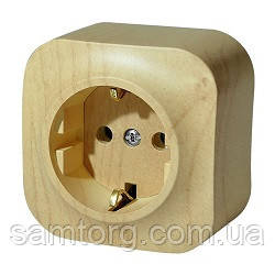 Legrand Розетка із заземленням 16 A — 250 В Quteo (під дерево) 782271