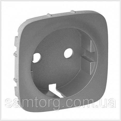 Лицьова панель розетки 2К Алюміній Valena Allure 754977, фото 1