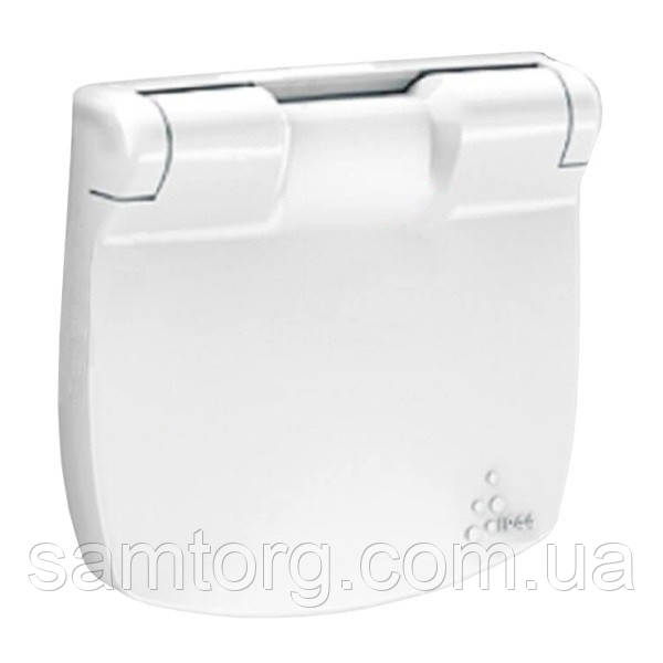 Накладка розетки 2К+З з кришкою Білий Valena Allure 754845