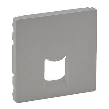 Лицьова панель розетки RJ11/RJ45 Алюміній Valena LIFE 755412