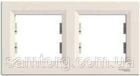 2-місна рамка горизонтальна (крем) Asfora EPH5800223, фото 1