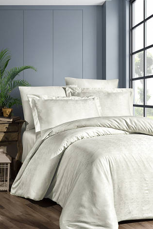 Постільна білизна First Choice Jacquard Satin "Amore Cream" JS 211, фото 1