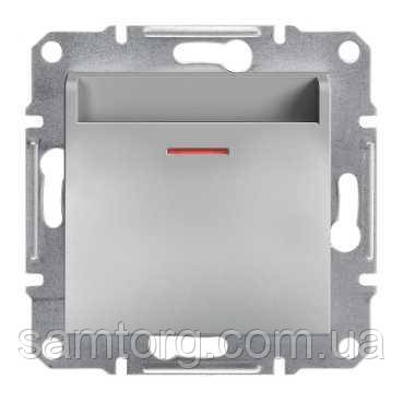 Картковий вимикач Asfora Алюміній EPH6200161, фото 1