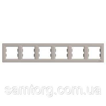 Рамка 6-місна Asfora Бронза EPH5800669, фото 1