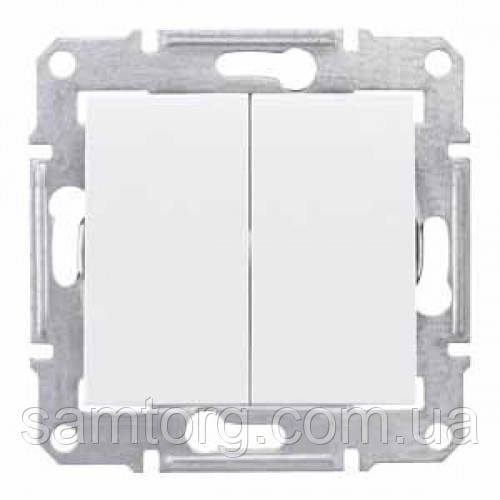 Вимикач двоклавішний (сх.5) (білий) SEDNA Schneider Electric SDN0300121