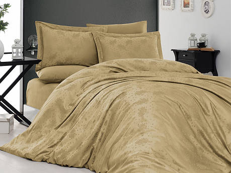 Постільна білизна First Choice Jacquard Satin "Marelda Caramel" JS 152, фото 1