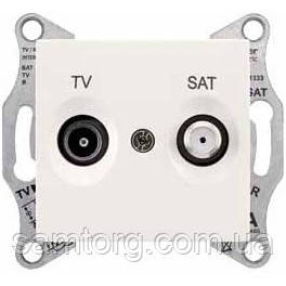 Розетка TV/SAT прохідна 4dB (складова кістка) SEDNA Schneider Electric SDN3401923