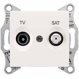 Розетка TV/SAT прохідна 4dB (складова кістка) SEDNA Schneider Electric SDN3401923