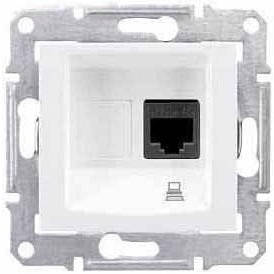 Розетка комп'ютерна RJ45, кат.5е UTP (складова кістка) SEDNA Schneider Electric SDN4300123