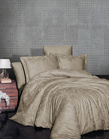 Постільна білизна First Choice Jacquard Satin "Saral Almond" JS 56, фото 1