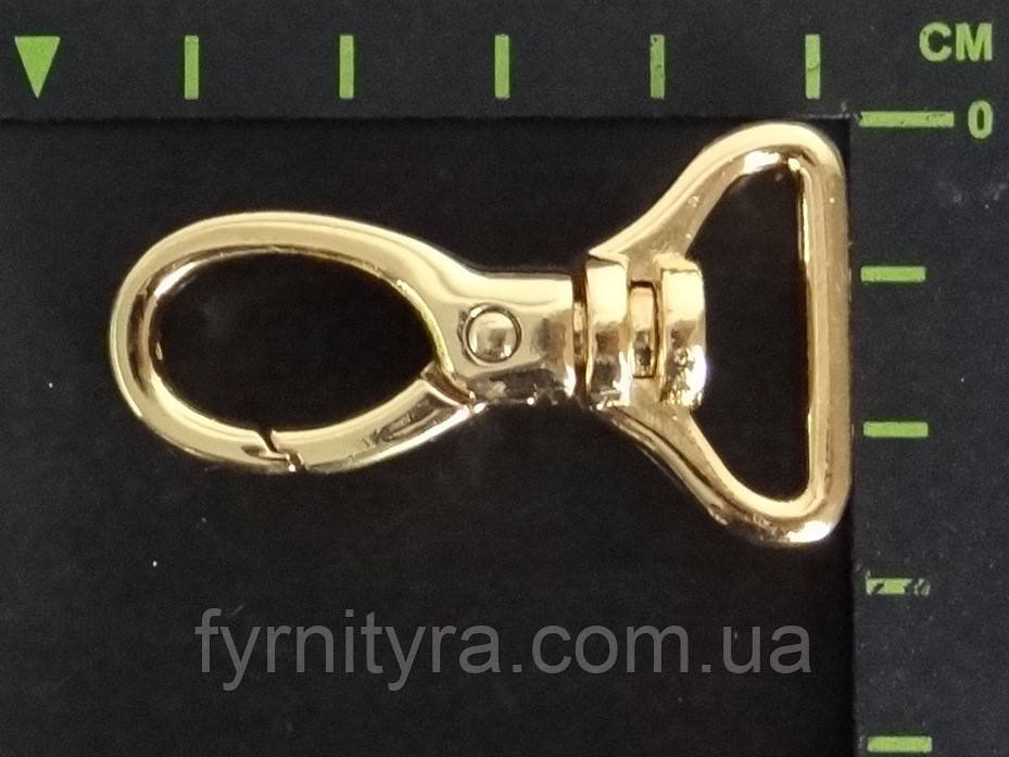 Карабин 058 25mm золото