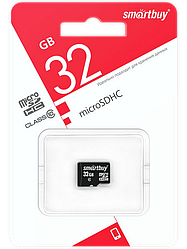 Карта пам'яті MicroSD 32 Gb SmartBuy Class 10, microSDHC, SB32GBSDCL10-00LE