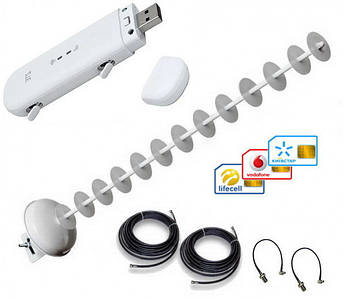 Комплект 4G USB Wi-Fi роутер ZTE MF79 U + Антена Стріла MIMO 2x20 dBi + 10 м кабелю з перехідниками