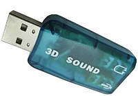 USB звуковая карта MHZ 3D Sound card 5.1 внешняя