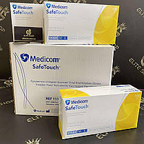 Рукавички вінілові Medicom M неопудрені, 1 пара, фото 3