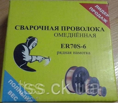 Дріт обміднений ER70S-6 (Китай) 0,8 мм (котушка 1кг), фото 3