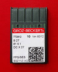 Голки для промислових оверлок машин №80 / 12 GROZ-BECKERT (10 шт)