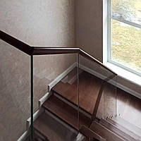 Перила для лестниц закаленное стекло