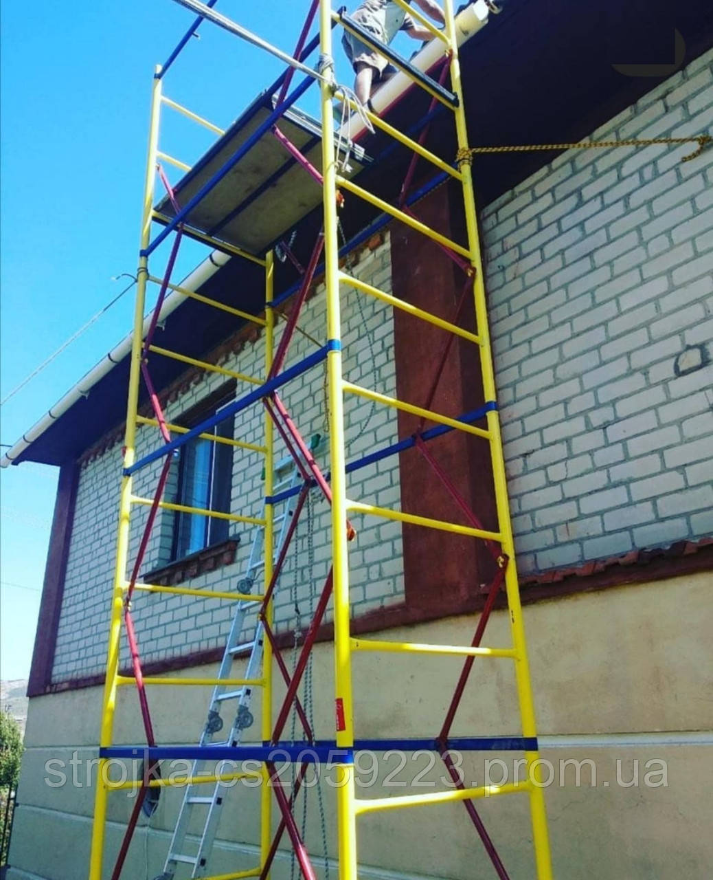 Вишка тура будівельна пересувна ВСП 1.7 х 0.8 (м) 4+1 риштування