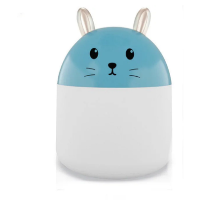 Зволожувач повітря нічник 2в1 Humidifier Котик, синій, фото 3