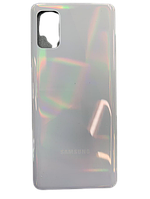 Задняя крышка Samsung A415 Galaxy A41 серебристая Prism Crush Silver оригинал