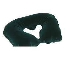 Надувна флокована подушка Bestway 67006, зелена 37 х 24 х 10 см