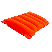Надувная флокированная подушка Bestway 67485, оранжевая, 38 х 24 х 9 см