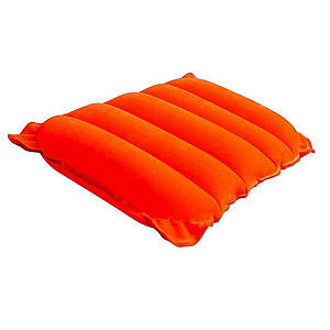 Надувна флокована подушка Bestway 67485, жовтогаряча, 38 х 24 х 9 см