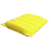 Надувная флокированная подушка Bestway 67485, желтая, 38 х 24 х 9 см