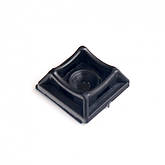 Майданчики універсальні самоклеючі для кріплення стяжок 28 * 28 з отвором (100шт), фото 4