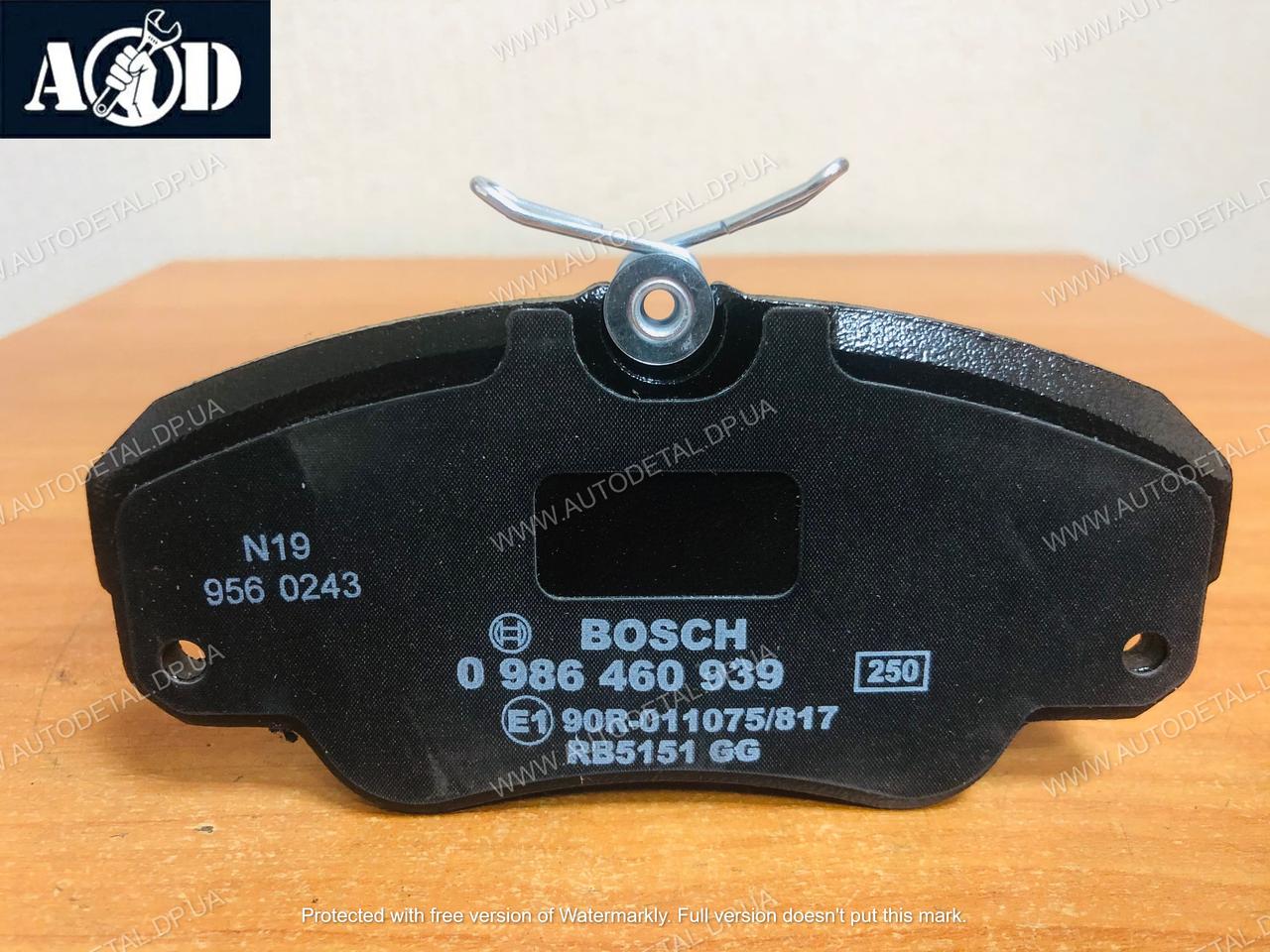 Тормозные колодки передние Опель Омега Б с шасси W1000001 1994-->2003 Bosch (Германия) 0 986 460 939 - фото 3 - id-p574398915