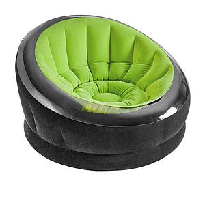 Надувне крісло Intex 68582, зелене, 112 х 109 х 69 см