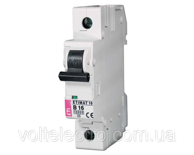 Автоматичні вимикачі ETIMAT 10AC 10 A 1p, фото 1