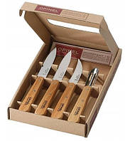 Кухонный Набор Ножей 4 предмета Opinel No.112 - 115 "Essentials Natural" (001300) Нержавеющая сталь