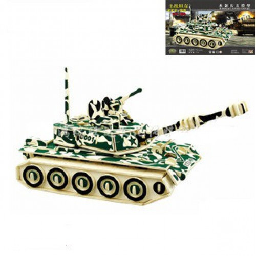 3D Дерев'яний Конструктор. Модель Військовий Танк ZTZ-99