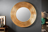 Настенное зеркало Circle 100см круглый золотой / 40697