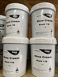Крем для взуття No118 чорний із гладкої шкіри TRG Shoe Cream, 1000 мл