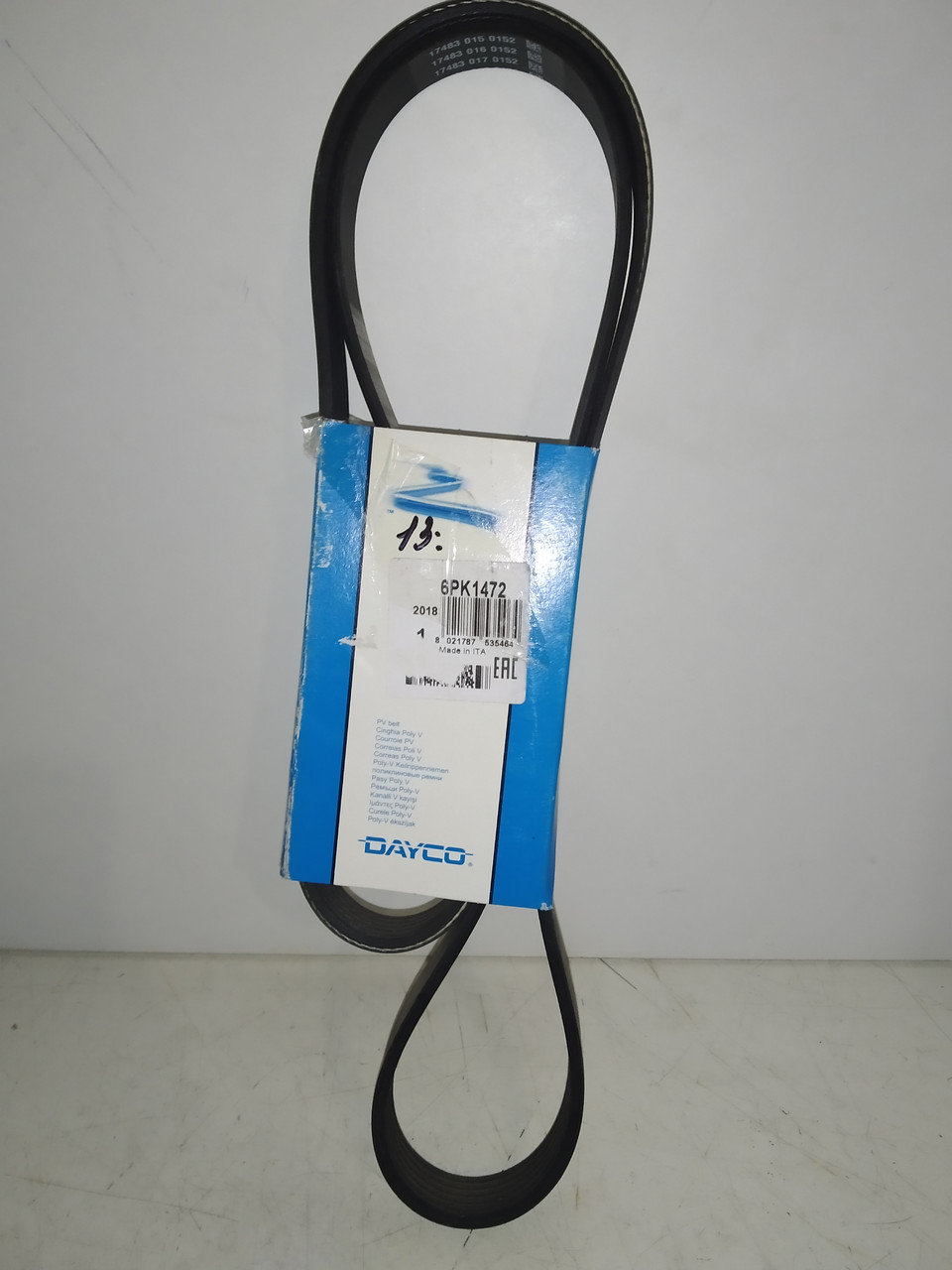 Dayco Ремінь полікліновий 6pk1472