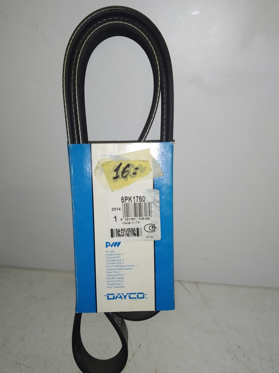 Dayco Ремінь полікліновий 6pk1760