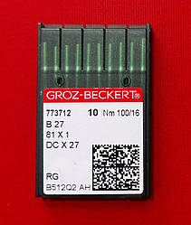 Голки для промислових оверлок машин №100 / 16 GROZ-BECKERT (10 шт)