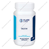 Klaire labs Biotin / Биотин Витамин Б7 5000мг 90 капс, фото 5