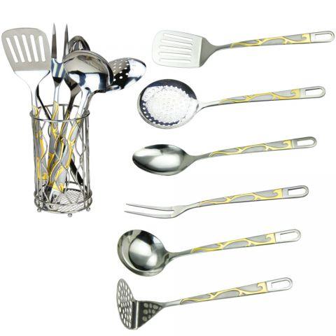 Набір кухонного приладдя RAINSTAHL з підставкою 7 пр 8147-7, фото 1