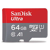 Карта пам'яті 120МБ/с SanDisk A1 Ultra microSDXC UHS-I 64GB Class10