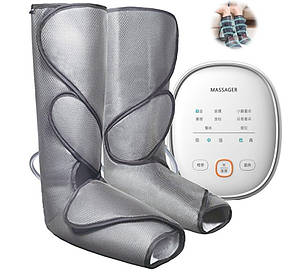 Повітряний компресійний масажер для ніг стоп Vam Luna Air Boots (6 режимів) Зняття втоми