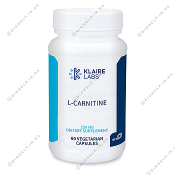 Klaire Labs L-Carnitine / Л-Карнитин 250 мг 60 капс