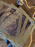 Серветка силіконова посуд сервіровки золото "35х50", фото 7