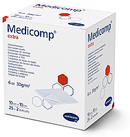 Medicomp Extra 10х10см - Стерильные сорбционные салфетки из нетканого материала (2*25 шт)