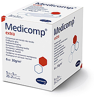 Medicomp Extra 5х5см - Стерильні серветки сорбційні з нетканого матеріалу (2*25 шт)