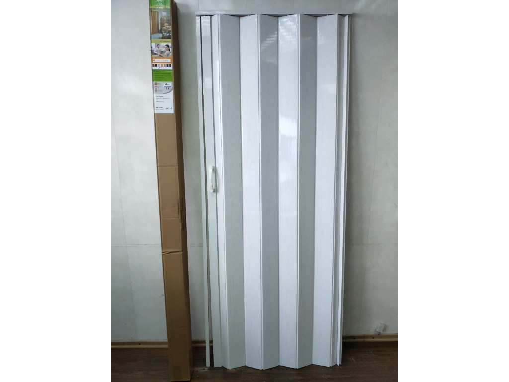 Дверь Гармошка Межкомнатная Глухая, Дуб Беленый 9, 810х2030х6мм ...